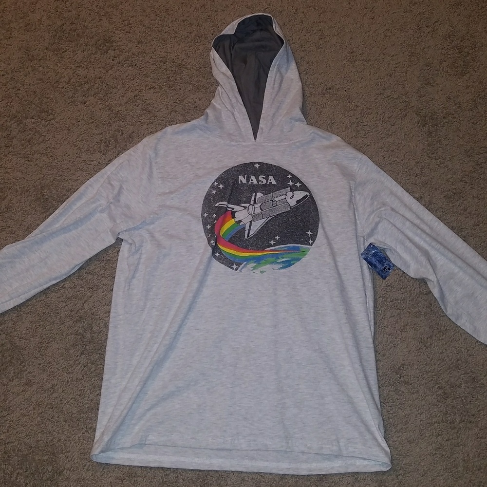A hooded sweatshirt